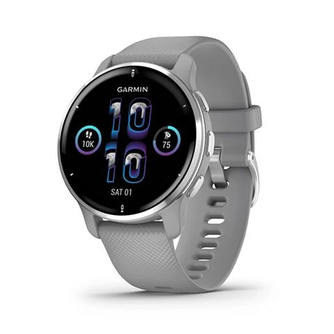 Đồng Hồ Garmin Venu 2 Plus - Silver Stainless Steel Bezel