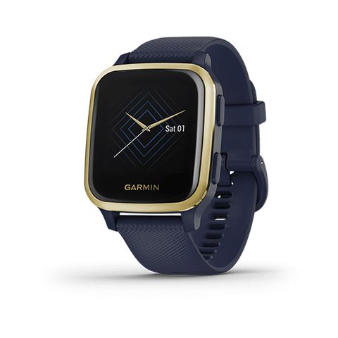 Đồng Hồ Garmin Venu Sq Music - Navy/light Gold