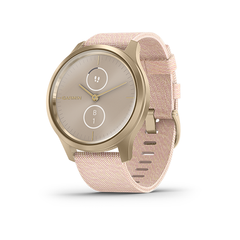  Đồng Hồ Garmin Vivomove Style - Light Gold Blush Pink/nylon 