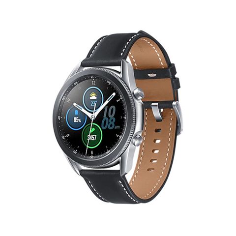 Đồng Hồ Samsung Galaxy Watch 3 45mm - Viền Thép Bạc Dây Da