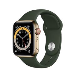  Đồng Hồ Thông Minh Apple Watch Series 6 44mm 4g Viền Thép Vàng 