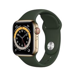  Đồng Hồ Thông Minh Apple Watch Series 6 44mm 4g Viền Thép Vàng 