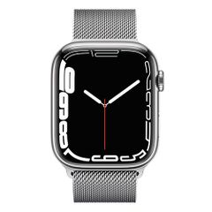  Đồng Hồ Thông Minh Apple Watch Series 7 Viền Thép Dây Milanese Loop 