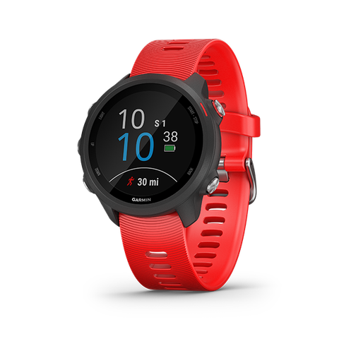 Đồng hồ thông minh Garmin Forerunner 245 Music (vỏ Đen/ dây Đỏ)