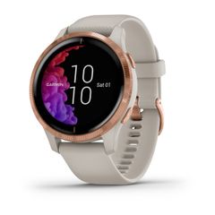  Đồng Hồ Thông Minh Garmin Venu - Viền Thép -dây Silicon Vàng 