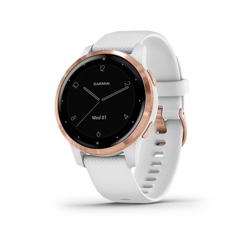 Đồng Hồ Thông Minh Garmin Vivoactive 4s Viền Vàng Hồng-dây Trắng