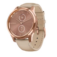  Đồng Hồ Thông Minh Garmin Vivomove Luxe - Rose Gold/beige/leather 