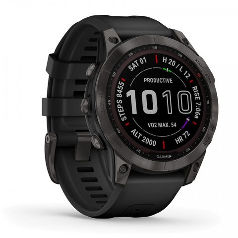 Đồng Hồ Thông Minh Gps 47mm Garmin Fenix 7 Sapphire Solar Carbon Gray