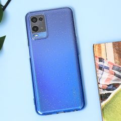  Ốp lưng OPPO A54 Nhựa dẻo Double Color TPU with Shining Powder COSANO Xanh 