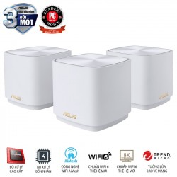 Bộ Phát Wifi Asus Xd4 (w-3-pk) Mesh Wifi 6, Chuẩn Ax1800