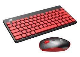 Keyboard + Mouse mini FD - Không Dây (đỏ+đen)