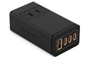 Adapter Sạc 4 cổng Type C PD QC3.0 GaN 100W HyperJuice Stackable HJ417 Đen
