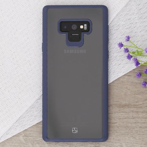Ốp lưng Galaxy Note 9 Nhựa cứng viền dẻo Pure simple JM xanh navy