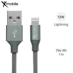  Cáp Lightning 1m Xmobile LTL-01X Xanh rêu 