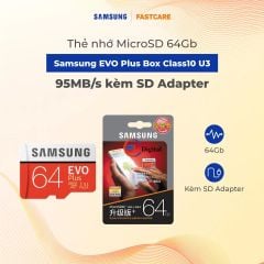  Thẻ nhớ MicroSD 64G SAMSUNG EVO Plus Box Class10 U3 95MB/s 