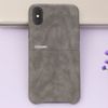Ốp lưng iPhone X Nhựa dẻo Matte Skin PU COSANO Xám