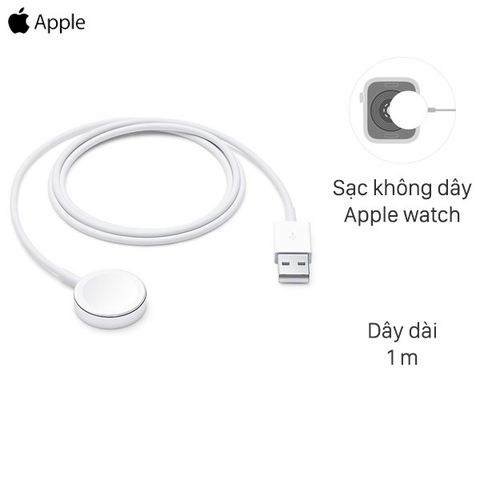 Cáp sạc không dây Apple Watch Magnetic 1 m Apple MX2E2 Trắng