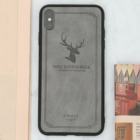 Ốp lưng iPhone XS Max nhựa dẻo Deer OSMIA Đen