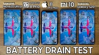 Màn ‘đọ kèo’ về thời lượng pin giữa Galaxy Note 20 Ultra, S20 Plus, iPhone 11 Pro Max, Oneplus 8 Pro và Xiaomi Mi 10