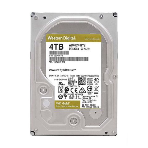 Ổ Cứng Hdd Wd Gold 4tb 3.5″ Sata 3 Wd4003fryz