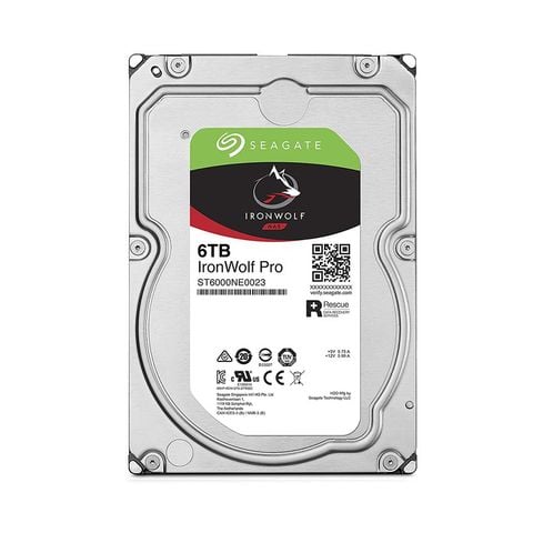 Ổ cứng HDD Seagate Ironwolf Pro 6TB 3.5 inch, 7200RPM, SATA3, 256MB Cache