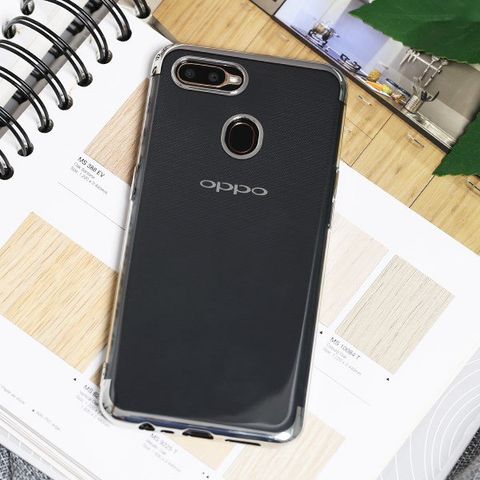 Ốp lưng Oppo A5s/A12 nhựa dẻo Electroplate T&B OSMIA Silver