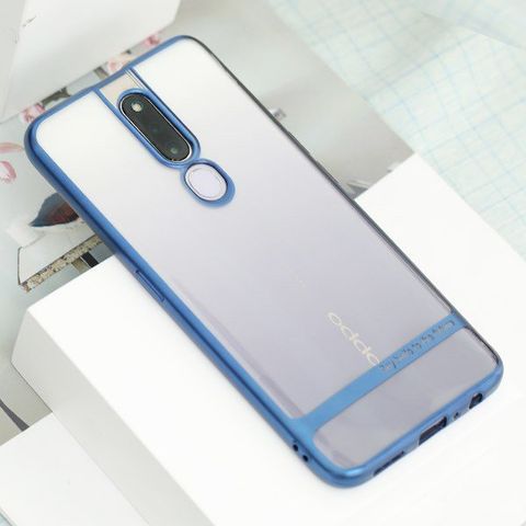 Ốp lưng Oppo F11 Pro nhựa dẻo Electroplating Future COSANO Navy