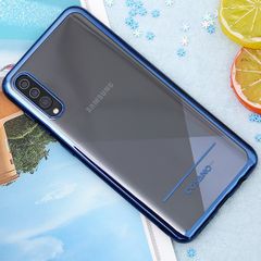  Ốp lưng Galaxy A30s Nhựa dẻo TPU Electroplating Line COSANO Xanh navy 