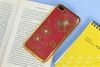Ốp lưng iPhone 7/8+ nhựa dẻo Electro Crystal JM Hoa sen gold