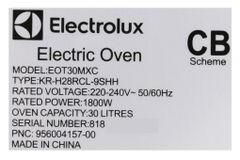  Lò nướng Electrolux EOT30MXC 