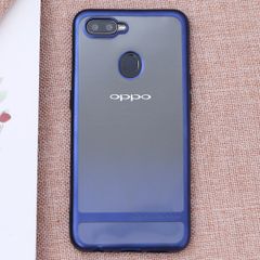  Ốp lưng Oppo F9 Nhựa dẻo Electroplating future COSANO xanh navy 