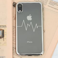  Ốp lưng iPhone XR Nhựa dẻo Electroplating nhịp tim COSANO bạc 