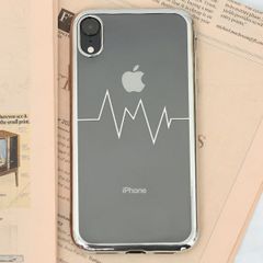 Ốp lưng iPhone XR Nhựa dẻo Electroplating nhịp tim COSANO bạc 