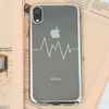 Ốp lưng iPhone XR Nhựa dẻo Electroplating nhịp tim COSANO bạc