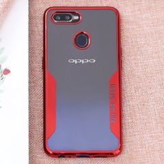  Ốp lưng Oppo F9 Nhựa dẻo Electroplating trong COSANO đỏ 