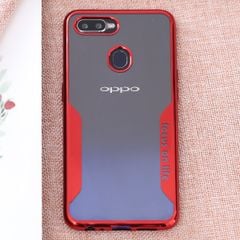  Ốp lưng Oppo F9 Nhựa dẻo Electroplating trong COSANO đỏ 