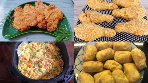 Tổng hợp 17 cách chiên bằng nồi chiên không dầu ít béo thơm ngon đơn giản