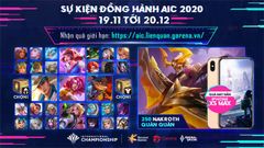  Hướng dẫn tham gia sự kiện AIC Liên Quân Mobile 2020 | Nhận quà miễn phí giới hạn 