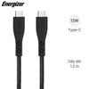 Cáp Type C - Type C 1.2 m Energizer C41C2C Đen