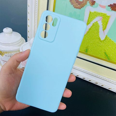 Ốp lưng Oppo Reno 6 nhựa dẻo Matte-20s TPU OSMIA Xanh