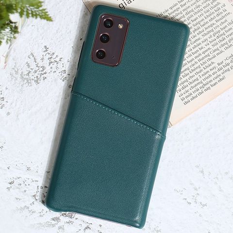 Ốp lưng Galaxy Note 20 nhựa dẻo Chaka PU Case COSANO Xanh Đậm