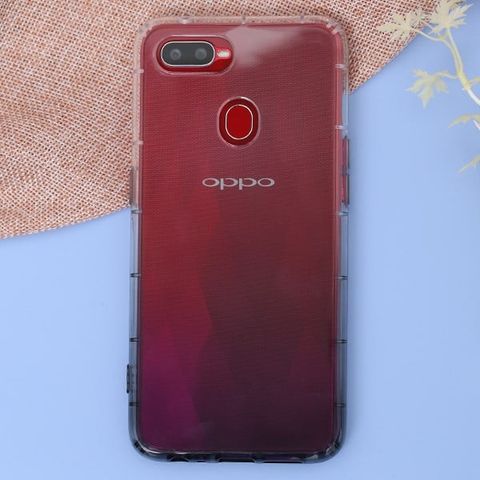 Ốp lưng Oppo F9 nhựa dẻo chống sốc phối màu Tekin Đen