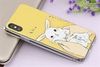 Ốp lưng iPhone X Nhựa cứng viền dẻo Cream COSANO SR171201 Thỏ trắng