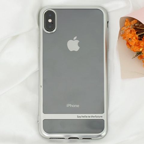 Ốp lưng iPhone XS Max Nhựa dẻo Electroplating future COSANO bạc
