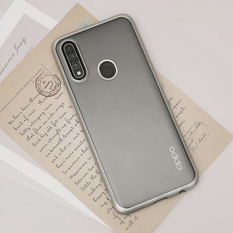 Ốp lưng Oppo A31 nhựa dẻo Electroplate - Matte OSMIA Silve