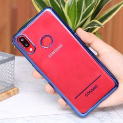  Ốp lưng Galaxy A10s Nhựa dẻo TPU Electroplating Line COSANO Navy 