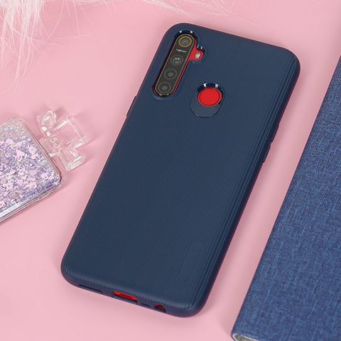 Ốp lưng Realme 5s/5i/c3 nhựa dẻo Line Pattern TPU COSANO Navy