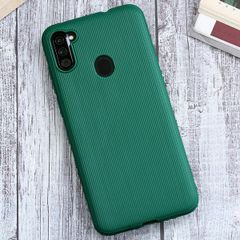  Ốp lưng Galaxy A11 Nhựa dẻo Line Pattern COSANO Xanh cây thông 