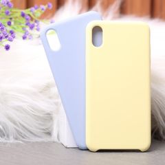  Ốp lưng iPhone Xs Max nhựa dẻo LIQUID SILICONE B JM Vàng dịu 