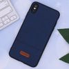Ốp lưng iPhone XS Max nhựa dẻo Logo PU Case COSANO Navy